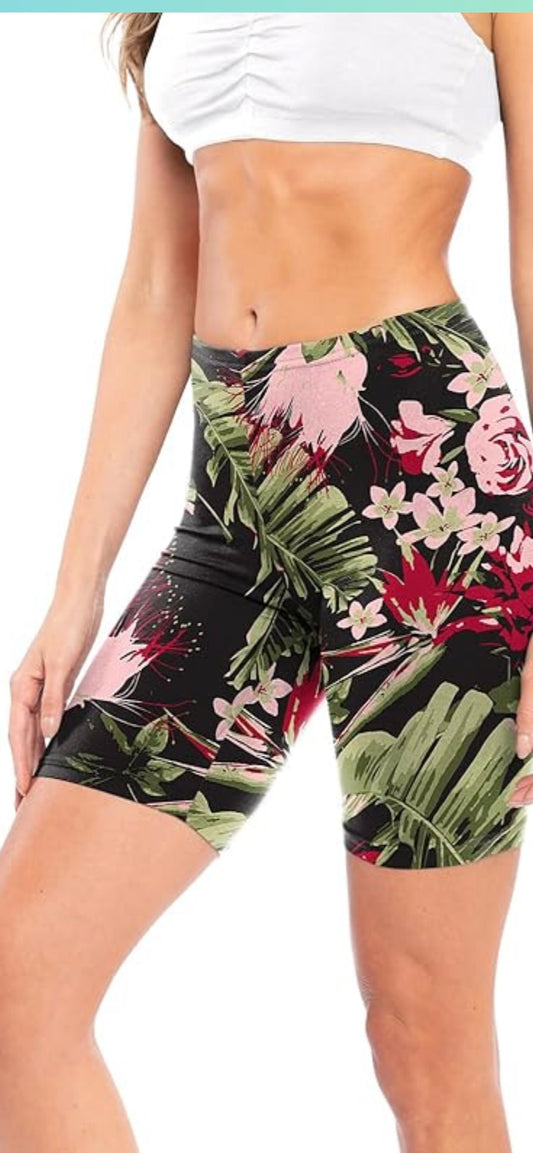 Summertime long flowering shorts